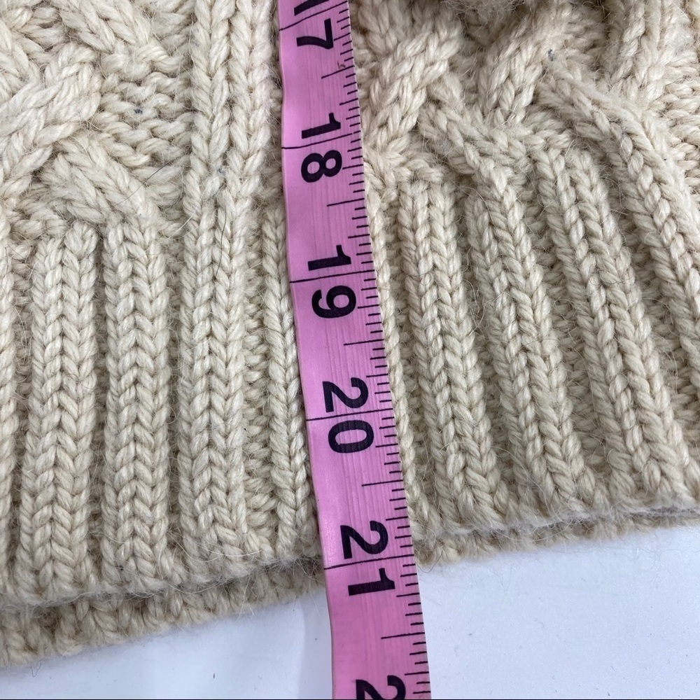 Anthro Moth zip up moto cardigan fisherman sweater - Picture 10 of 10